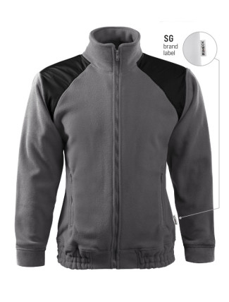 Jacket Hi-Q fleece unisex ocelově šedá 36 (brand label)