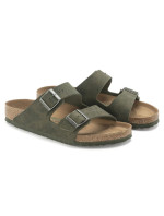 Žabky Birkenstock Arizona Vegan Microfaser Regular dámské-mužské Desert Dust Thyme wide foot vegan (1024550)