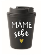 MÁME SEBE - černý termohrnek 300 ml