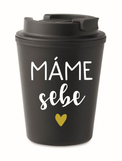 MÁME SEBE - černý termohrnek 300 ml