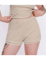 Dámské šortky GO Ribbed Short - GRAY - sv. béžové M013 - SLOGGI