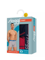 Pánské boxerky men Start Short C2P box - BLUE - modročervené M008 - SLOGGI