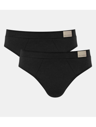 Pánské slipy GO Natural Brief C2P - BLACK - černé 0004 - SLOGGI