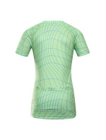 Dětský cyklo dres ALPINE PRO LATTERO neon green gecko varianta pa