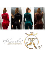 Sexy Koucla "Kylie Style "SamtLook Jumpsuit m.Strass