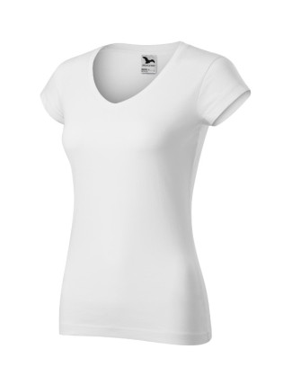 Fit V-neck tričko dámské bílá