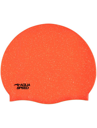 AQUA SPEED Plavecká čepice Reco Orange Pattern 75