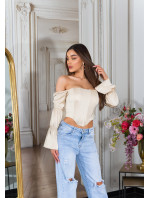 Sexy korzet Koucla Corset Top off-shoulder Satin Look