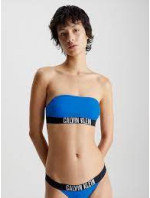 Dámská plavková podprsenka Bandeau KW0KW01966 C4X modrá-černá - Calvin Klein