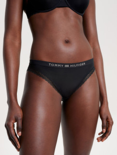 Dámské kalhotky TONAL LOGO LACE BRIEFS UW0UW04183BDS černá - Tommy Hilfiger