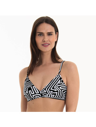 Style Minou Top Bikini - horní díl 8814-1 černá - RosaFaia