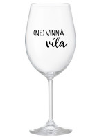 (NE)VINNÁ VÍLA - čirá sklenice na víno 350 ml