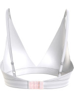 Dámská podprsenka UNLINED LOGO UNDERBAND TRIANGLE BRA UW0UW04144YBR bílá - Tommy Hilfiger