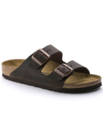 Dámské/pánské hnědé žabky Birkenstock Arizona Nubuk Habana narrow (52533)