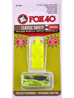 Fox 40 Classic Bezpečnostní píšťalka + šňůra 9903-1308 neonová