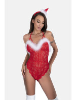 LivCo Corsetti Fashion Body Santas Lace Lady 90705 Red