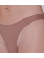 Dámská tanga ZERO Feel 2.0 Tiny tanga - BROWN - hnědé 1141 - SLOGGI