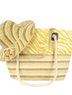 Art Of Polo Bag&Hat Tr22102-1 White/Light Yellow