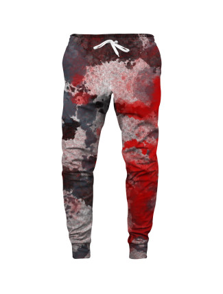 Aloha From Deer Moth Tie Dye Sweatpants SWPN-PC AFD577 Red