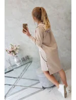 Šaty s nápisem neomezená béžová