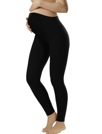 Těhotenské legíny Leggins long black - ITALIAN FASHION