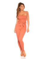 Sexy kombinéza Bandeau Ripp Jumpsuit