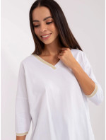 Bílá oversize halenka RUE PARIS