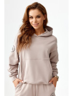 Rough Radical Mikina s kapucí Pery Hoodie Beige