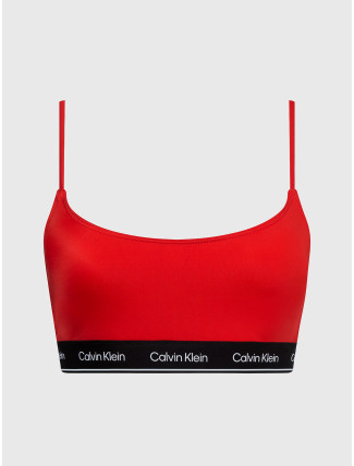 Dámská plavková podprsenka KW0KW02425 XNE červená - Calvin Klein