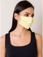 Žlutá ochranná maska vyrobená z bavlny