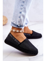 Dámské espadrilky Slip-on Big Star - černé