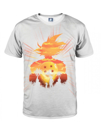 Aloha From Deer White Super Saiyan T-Shirt TSH AFD502 White