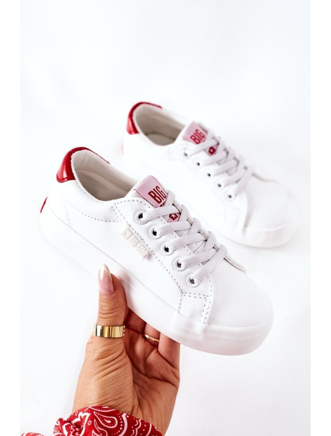 Children's Leather Sneakers BIG STAR DD374134 White