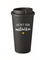 HEZKÝ DEN MILÁČKU - černý termohrnek 475 ml