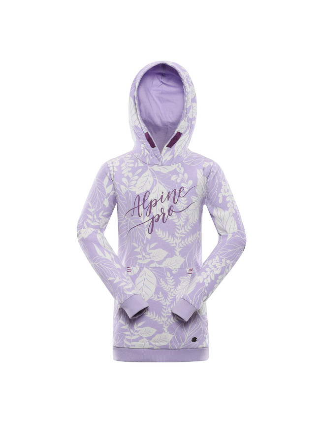 Dětská bavlněná mikina ALPINE PRO MOREDO pastel lilac varianta pb