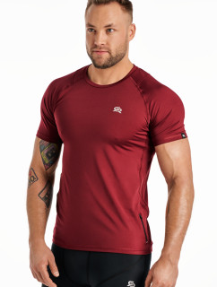 Rough Radical Tričko Vital Zip Burgundy