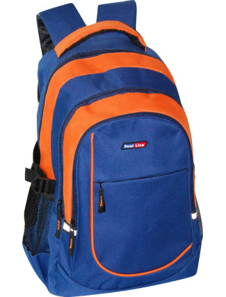 Batoh Semiline 4668-7 Navy Blue/Orange