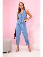 Set vesta + kalhoty džínovina
