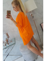 Halenka oversize oranžová