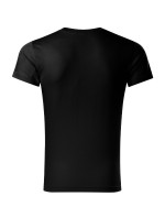 Slim Fit V-neck tričko pánské černá