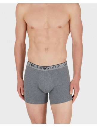 Pánské boxerky 2Pack 111912 4R720 černošedé - Emporio Armani