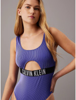 Dámské jednodílné plavky KW0KW02640 C86 modré - Calvin Klein