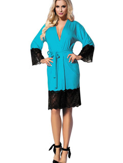 DKaren Housecoat Jasmin Turquoise