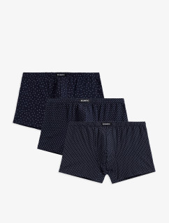 Pánské boxerky ATLANTIC 3Pack - tmavě modré