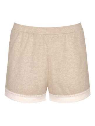 Dámské šortky GO Ribbed Short - GRAY - sv. béžové M013 - SLOGGI