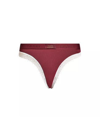 Dámské kalhotky BIKINI  UW0UW04813 VLP vínové - Tommy Hilfiger