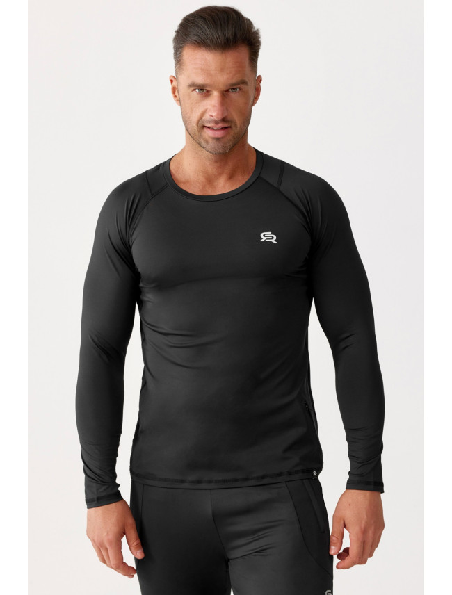 Rough Radical Tričko Vital Zip Ls Black