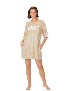 Dámská noční košile YI30013 221 sv. béžová - DKNY