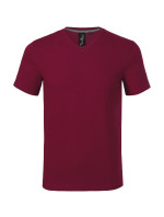 Action V-neck tričko pánské garnet