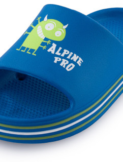 Dětské letní pantofle ALPINE PRO LARINO electric blue lemonade